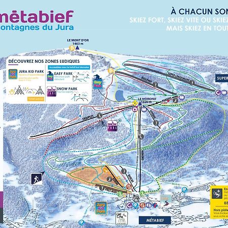 Escapade Au Calme De La Riviere Apartman Métabief Kültér fotó